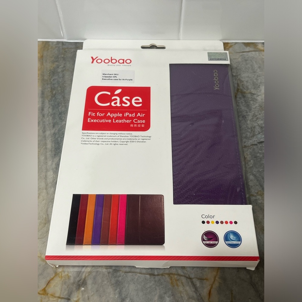 Yoobao Fit for Apple iPad Air Executive Leather Case IA-Purple LClpadair-EPL - Picture 2 of 4